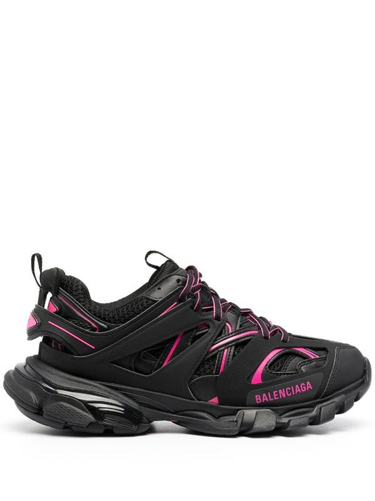 Black/Pink Track Trainers